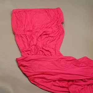 Hot Pink Tube Dress, L